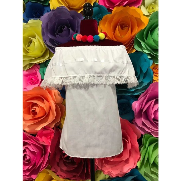 Mexican blouse only handmade and embroidered - Picture 2 of 6